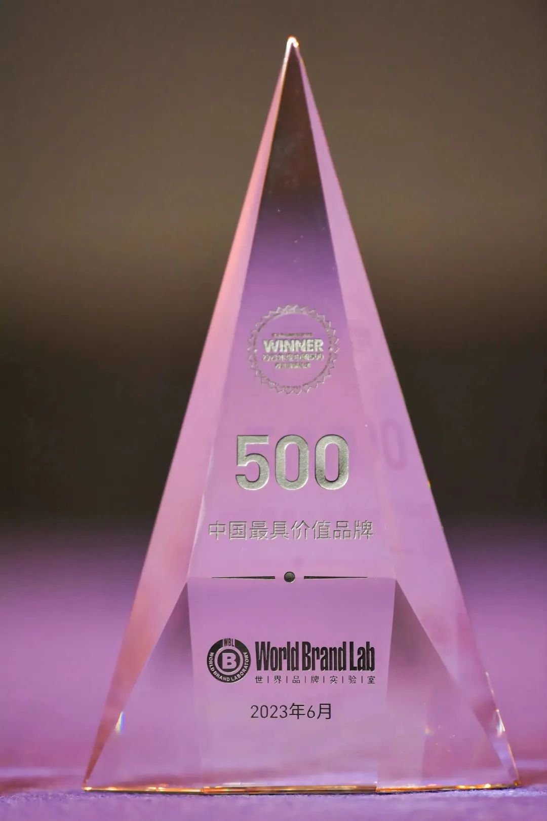 权威认证 德赢VWIN入选中国500最具价值品牌